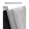 thumbnail image 2 of 2.6 Gallon / 10 Liter Metal Bathroom Trash Can with Lid, Slim Waterproof Step-on Garbage Bin with Inner Bucket, Rear Handle, and Soft Close Lid, Compact Design for Bedroom and Small Spaces,White, 2 of 6