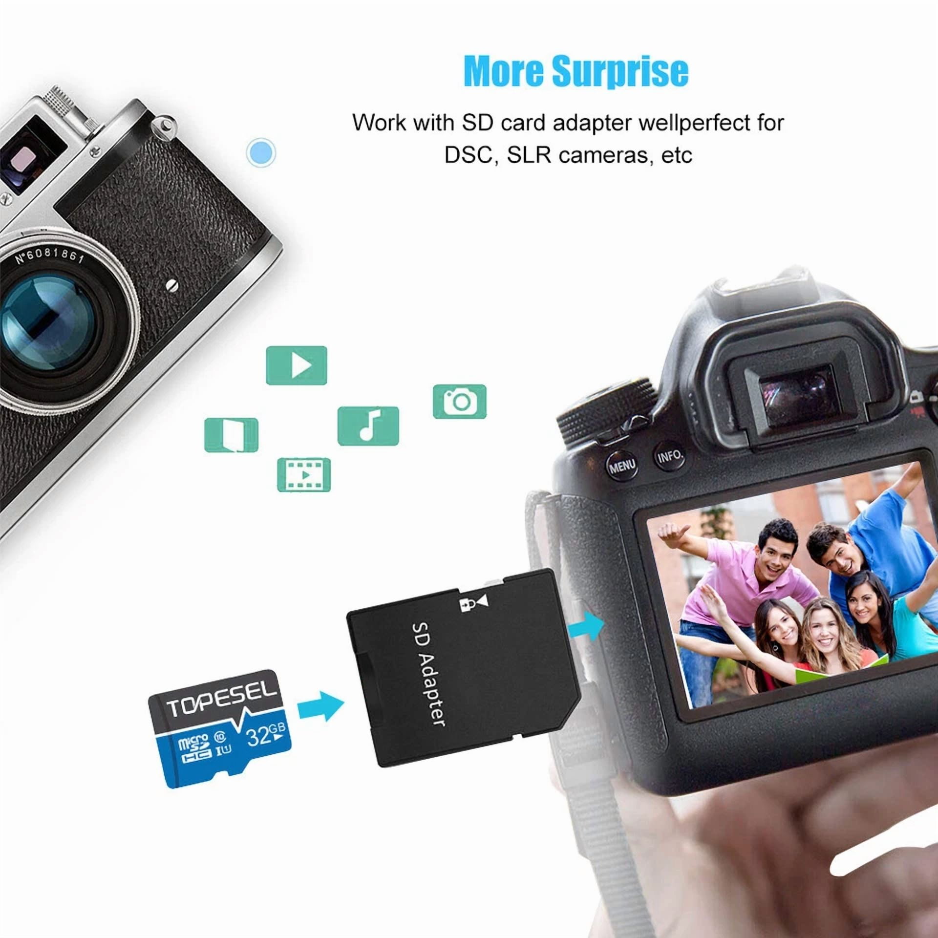 CRESTIN- 2Pcs 32Gb Memory Tf Micro Sd Card Class10 High Speed Micro Sd For Camera Phone