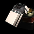 thumbnail image 2 of Aluminum Cigarette Case - Heavy Duty Metal Storage Box for Cigars & Cigarettes (9.3x5.7cm) | Pocket-Sized, Crush-Proof, Eco-Friendly Alloy Container - Glossy Silver, 2 of 4