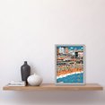 thumbnail image 2 of Brighton Beach and Palace Pier Modern Abstract Artwork Framed Wall Art Print A4, 2 of 4
