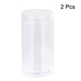 thumbnail image 3 of Unique Bargains 34oz/ 1000ml Round Plastic Jars with Transparent Screw Top Lid for Storage 2Pack, 3 of 5