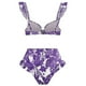 thumbnail image 4 of MKLEKYY Trajes De Baño New Swimsuit Digital Printed Mesh Skirt Two Piece Set For Women In Bikini, 4 of 4