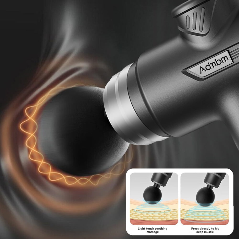 Adnbm Massage Gun, Percussion Therapy, 10mm Amplitude w/ Attachments