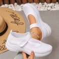thumbnail image 5 of Women's Breathable Mary Jane Sneakers - Adjustable Strap Casual Walking Shoes, Lightweight Non-Slip Flats, 41, 5 of 5