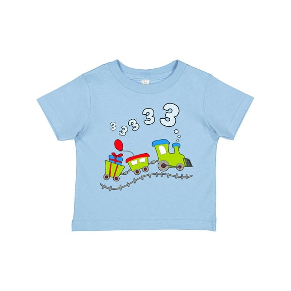 Inktastic Third Birthday Party Train Boys or Girls Toddler T-Shirt