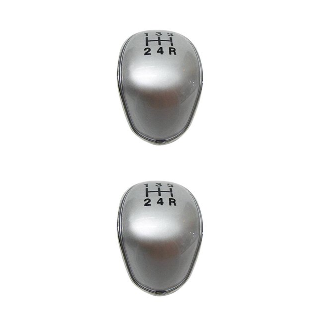 relayinert Capuchons de Poignée de Vitesse 5/6 Remplacement pour Focus MK2 Fiesta C-max B-max Kuga Transit Argent 2Ensemble