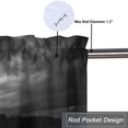 thumbnail image 5 of Moon Wolf Kitchen Valance Curtain Rod Pocket Rustic Wolf Howling Dark Night Nature Trees Scenery Privacy Decorative Rod Pocket Short Window Valance Curtains 54 by 18 in, 1 Panel, 5 of 6