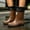 Brown, variant on Women's Ankle Rain Boots, Gardening Non-Slip Thick Heel Waterproof PVC Outdoor Shoes Black 12-12.5