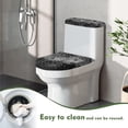 thumbnail image 4 of HELLHERO Spider's Web Toilet Dust Cover Set Universal Toilet Lid Dust Cover Set & Pack of 2 Adjustable Elastic Bottom, 4 of 8