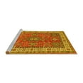 thumbnail image 2 of Ahgly Company Machine Washable Indoor Rectangle Persian Yellow Traditional Area Rugs, 5' x 8', 2 of 4