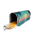 thumbnail image 6 of Fotbe Retro Palm Beach Sunset Mailbox Covers Post Letter Box Cover Garden Decor Standard Size-25.5x21 in, 6 of 9