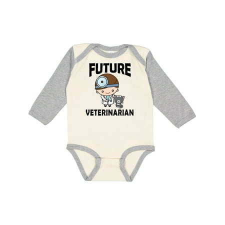 

Inktastic Vet Gift Future Veterinarian Gift Baby Boy Long Sleeve Bodysuit