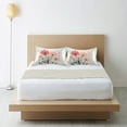 thumbnail image 6 of Yayeee Pillowcase Standard Size Set of 2 Satin Wrinkle Resistant Pillow Case, Pink Flower, 6 of 7