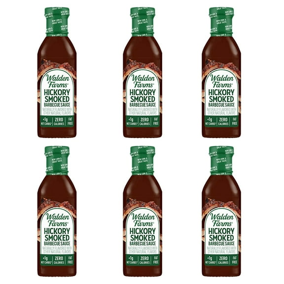 Walden Farms Calorie Free BBQ Sauces Flavors: Hickory Smoked, Size: Case of 6