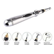 Techno Zone Acupuncture Pen with 5 Massage Head Function Energy Pain Therapy Relief