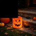 thumbnail image 5 of ShaoXinWan LED Light Up Halloween Candy Bucket Bag,Glowing Reusable Trick or Treat Tote Bag,Multipurpose Lighted Candy Pouch for Halloween Party Supplies and Favor Use, 5 of 6
