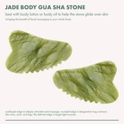EcoTools Body Gua Sha, Jade Body & Face De-Puffing Tool, Massage & Sculpt Skin, 1 Count