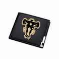 thumbnail image 1 of Billetera plegable delgada con diseño de personajes de anime de Wallet Blacks Clovers, 1 of 2