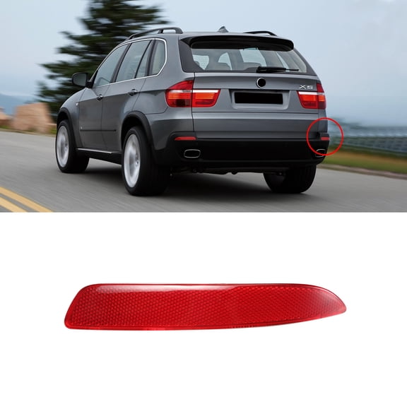 BINB ROAD Rear Bumper Reflector Passenger Side 63217158950 Compatible with BMW X5 E70 2006-2013,Right