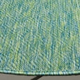 thumbnail image 3 of Safavieh Courtyard Finnian Solid Indoor/Outdoor Area Rug, Green/Blue, 6'7" x 6'7" Round, 3 of 10