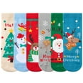 thumbnail image 4 of Lovebay 6 Pairs Children Baby Girls Boys Christmas Socks Winter Warm Terry Socks 1-12T, 4 of 8