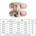 thumbnail image 2 of Plush Pug Slippers Anti Slip Fluffy Couple Slippers for Men Women Sport Supplies (42-43), 2 of 10