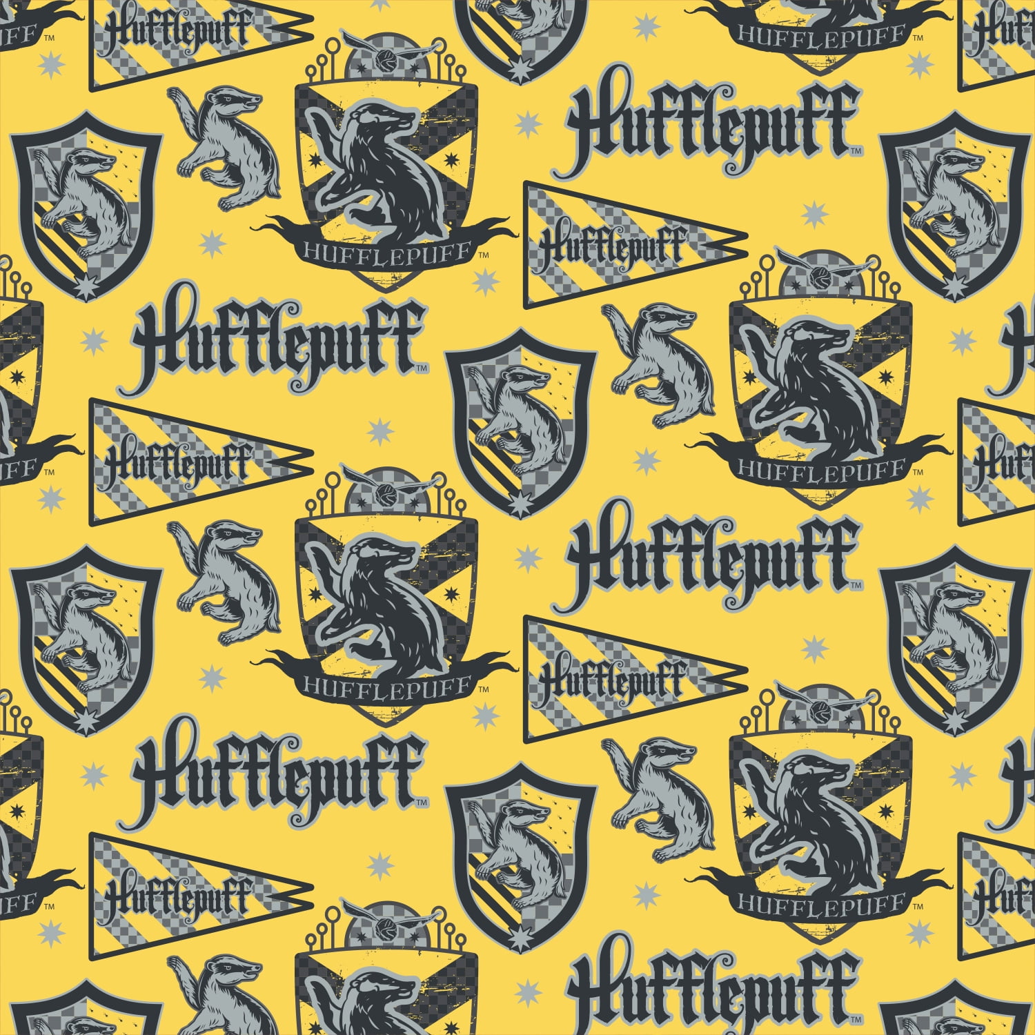 PCQ HP HUF Quidditch Premium Cotton Print Fabric