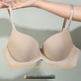 thumbnail image 2 of Sujetador de ropa interior fruncido de pecho grande, pequeño, antiflacidez, fino, ajustable para mujer, 2 of 4