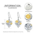 thumbnail image 5 of Midir&Etain Sunflower Earrings for Women 925 Sterling Silver Hypoallergenic Sunflower Zircon Earrings Jewelry Gifts, 5 of 7