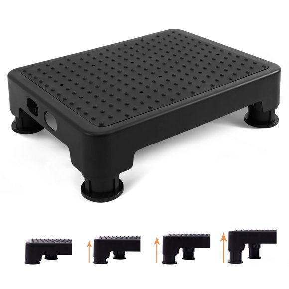 Taburete ajustable CHIKILLA para adultos y niños mayores, color negro