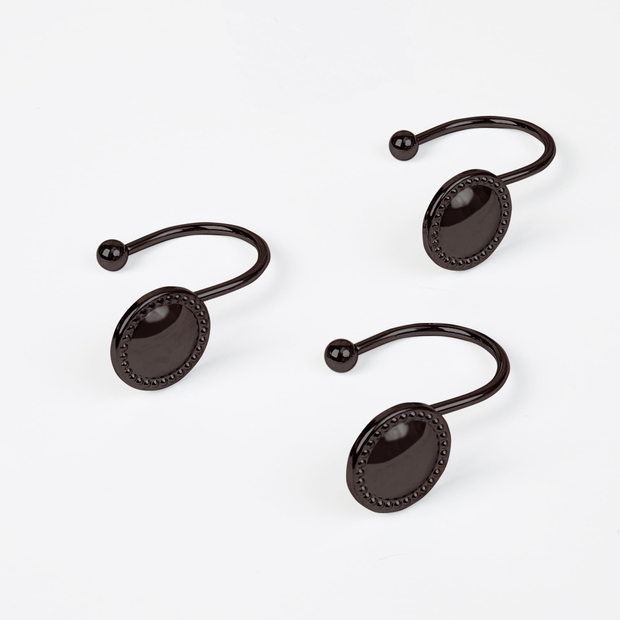 Better Homes & Gardens Oil Rubbed Bronze Metal Shower Curtain Hooks 12 Count