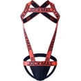 thumbnail image 2 of JOCKMAIL Mens Harness Sport Shoulder Strap with Mens Jock Strap Fitness One-piecs Mens Harness with Jockstrap Bodysuit, 2 of 4