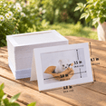 200 Count White 4x6 Paper Photo Frame Cards with Envelopes Bulk ...