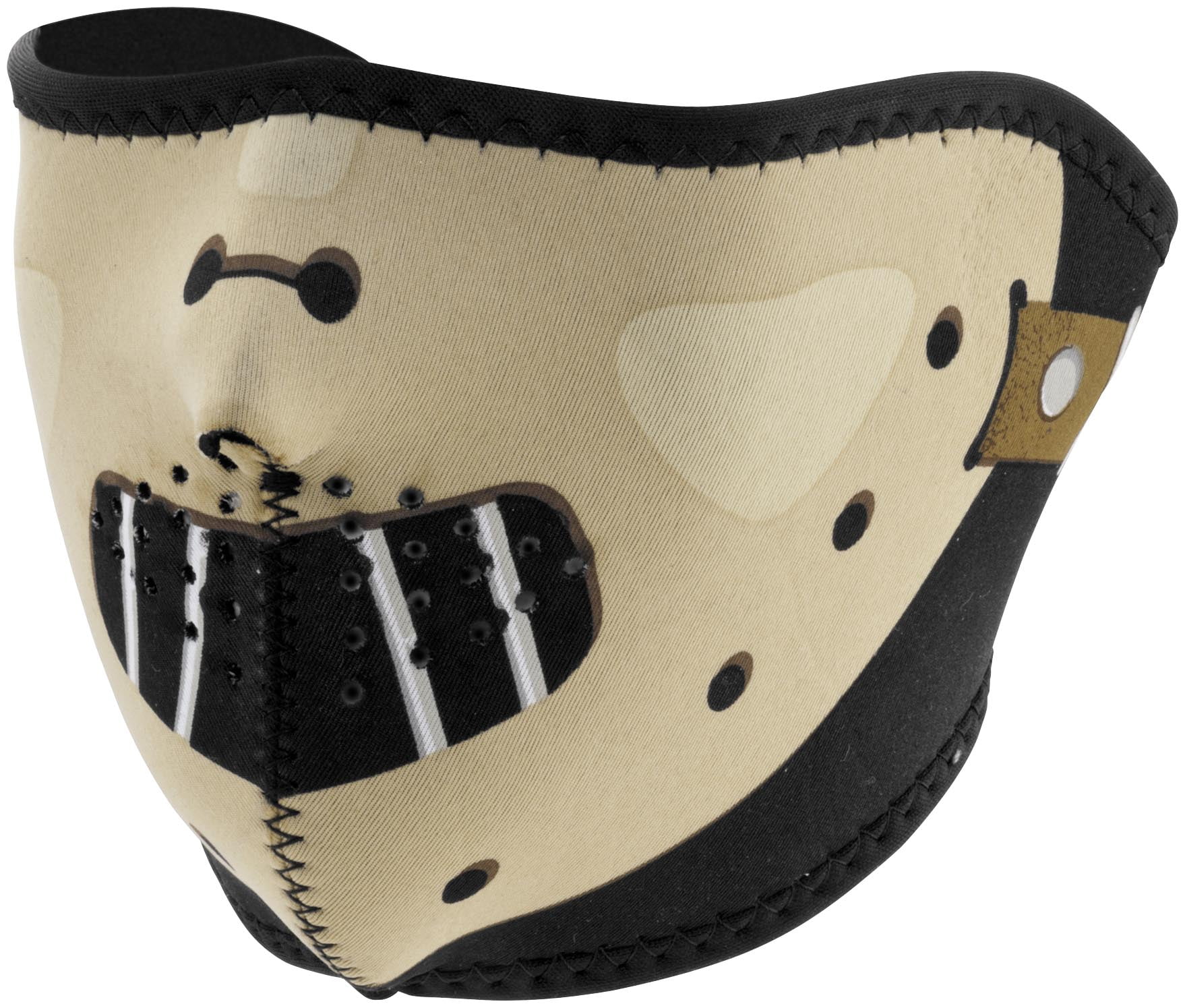 Zan Headgear Half Face Mask Hannibal (Brown, OSFM) by Zan Headgear