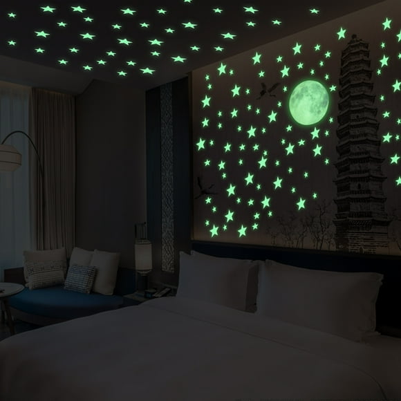 637PCS Glow in The Dark Stars for Ceiling Stickers, Luminous Dots Stars and Moon Wall Stickers