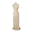thumbnail image 2 of Zelouf Pleated Crushed Velvet  , Sewing, DIY, Crafts Fabric by the Yard, Ivory, 20 Yard, 2 of 3