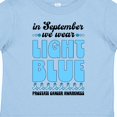 thumbnail image 4 of Inktastic In September We Wear Light Blue Prostate Cancer Awareness Boys or Girls Toddler T-Shirt, 4 of 5