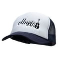 thumbnail image 2 of Music Guitar Embroidered Foam Panel Mesh Snapback Cap - Navy White OSFM, 2 of 5