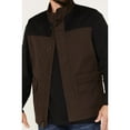 thumbnail image 3 of Brothers And Sons Men's Waxed Canvas Field Vest Dark Brown Large  US, 3 of 4