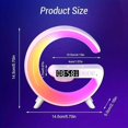 thumbnail image 3 of Multifunctional Wireless Speaker with Sunrise Reminder, RGB Rhythm Light, and Fast Wireless Charging Function, Suitable for All Phones That Support Wireless Charging, Ideal Bedroom Wake-up Lights, 3 of 7