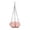 Pink, variant on Hexagonal Hanging Hummingbird Feeder, Multiple Colors Available, 2 in 1 Outdoor Bird Water & Seed Feeding Tray for Garden Patio Backyard