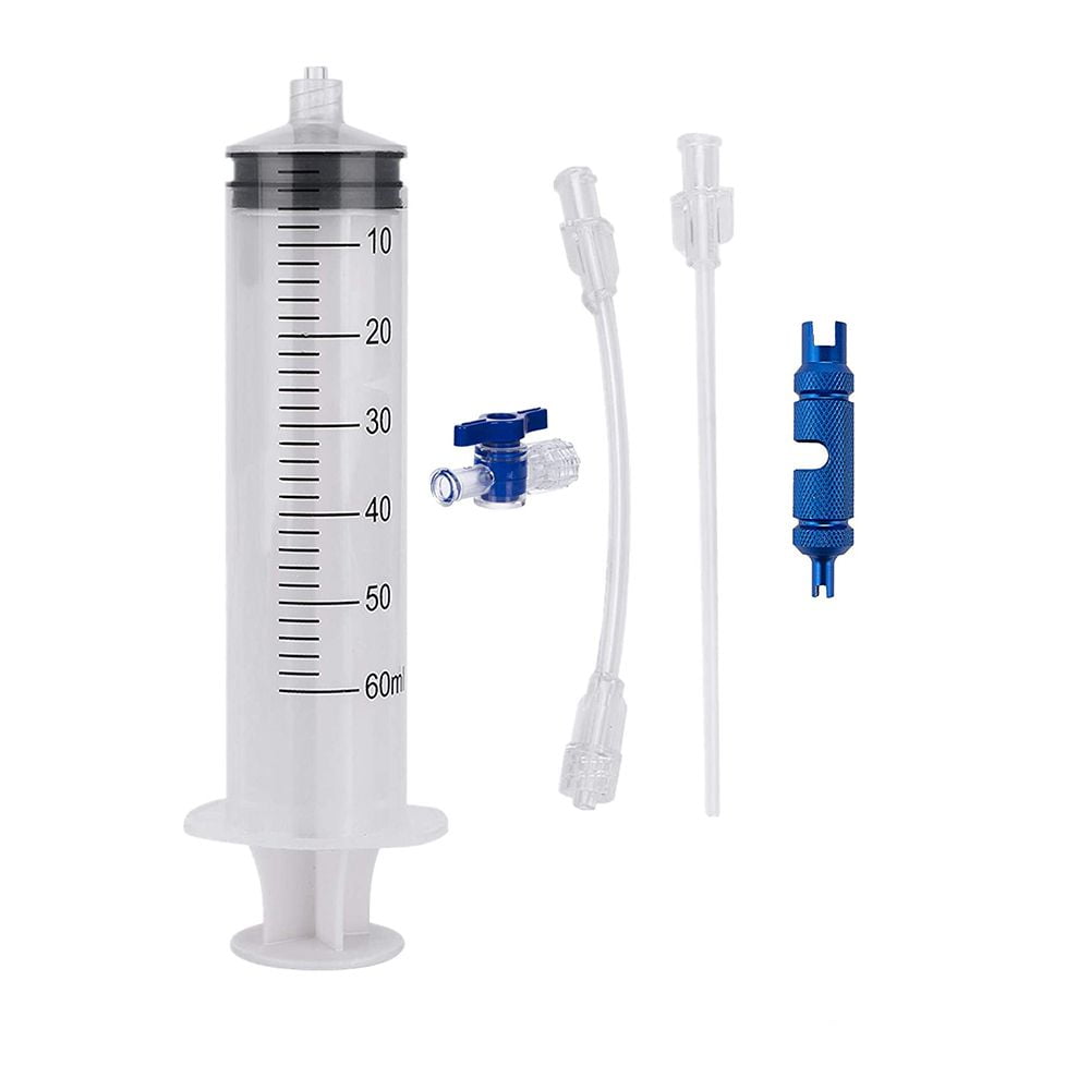 Bicycle Tubeless Tire Sealant Injector, Syringe Valve Core Removal Tool