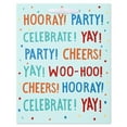 thumbnail image 2 of American Greetings 12.75" Large Light Blue Gift Bag, YAY Horray (1-Count), 2 of 4