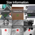 thumbnail image 3 of 8 Pieces Protective Suitcase Cover, Suitcase Protective Cover, Silicone Luggage Wheel Cover, Suitcase Protector Suitable for Most Luggage, 3 of 5