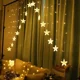thumbnail image 1 of Cortina De Estrellas Luces 136led Serie Navideña Cascada 3m, 1 of 6