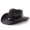 #1 Black, variant on Women's Vintage Western Denim Cowboy Hat, Wide Brim Breathable Straw Sun Hat, Unisex Distressed Spray-Painted Packable Hat For Beach Outdoor Travel #3 Black One Size