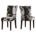 thumbnail image 2 of Weston Home Ayana Cowhide Parsons Dining Chairs, Set of 2, Brown Cowhide, 2 of 8