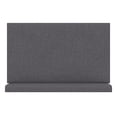 thumbnail image 2 of Jaxx  Panelist Padded Headboard - Set of 2 Wall Panels Microvelvet Charcoal - King, 2 of 5