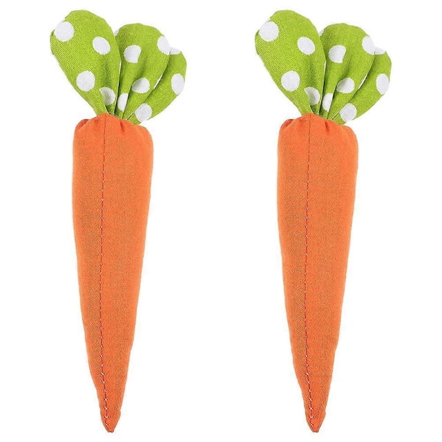 2Pcs Easter Carrot Tiered Tray Decoration Easter Carrot Ornament Easter Tray Decor Easter Party Favor