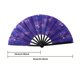 thumbnail image 2 of Ventilador portátil de rave de mano grande plegable para la decoración de baile de enfriamiento (g), 2 of 6